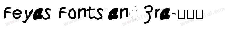 Feyas Fonts and Cra字体转换